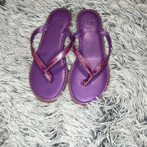 UGG Glitter Flip Flops “I Heart Kyla” Size 6